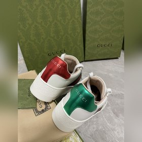 GuCci Классические белые туфли ACe с толстой подошвой и узором ви