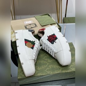 GuCci Классические белые туфли на толстой подошве высшего качеств