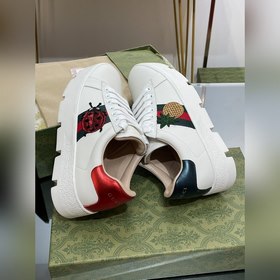 GuCci Классические белые туфли на толстой подошве высшего качеств