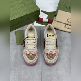 Маленькие ботинки GUCCI из кожи быка с контрастными цветами созда