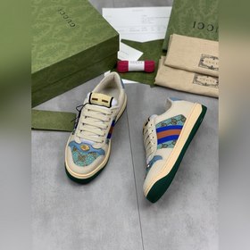 Маленькие ботинки GUCCI из кожи быка контрастного цвета привлекаю