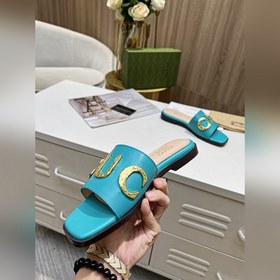 Новые тапочки Gucci с фирменной металлической застежкой Gucci, ин