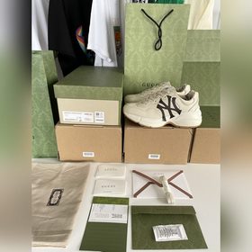 Пара обуви Gucci в стиле «папа», изготовленные из состаренной кож