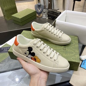Версия Gucci с чипом высшего качества Белые кроссовки GG для пар