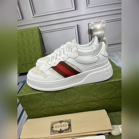 Новые белые кроссовки Gucci, качество, кроссовки для повседневной