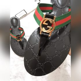 Gucci 2023s новейшая модель сандалий с тисненым ретро-узором из к