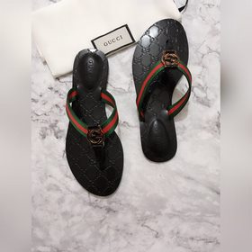 Gucci 2023s новейшая модель сандалий с тисненым ретро-узором из к