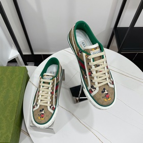 Gucci tennis 1977 Классическая серия для пар, кеды из парусины Но