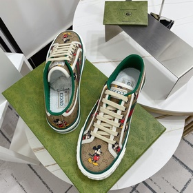 Gucci tennis 1977 Классическая серия для пар, кеды из парусины Но