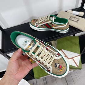 Gucci tennis 1977 Классическая серия для пар, кеды из парусины Но