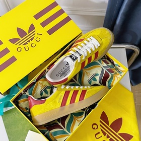 Совместная модель кроссовок adidas x Gucci Gazelle для пар Оригин