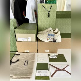 Пара обуви Gucci в стиле «папа», изготовленные из искусственно со