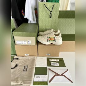 Пара обуви Gucci в стиле «папа» из состаренной кожи в форме рогов