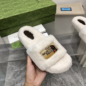 2023 - Топовая версия： TNF x Gucci, совместная коллекция, тапочки
