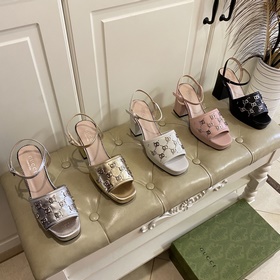 Новые сандалии Gucci, металлическая пряжка G, кожа овцы, подкладк