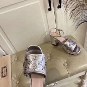 Новые сандалии Gucci, металлическая пряжка G, кожа овцы, подкладк