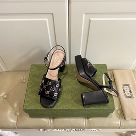 Новые сандалии Gucci, металлическая пряжка G, кожа овцы, подкладк