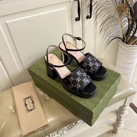 Новые сандалии Gucci, металлическая пряжка G, кожа овцы, подкладк