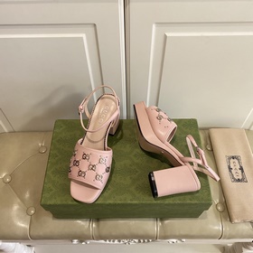 Новые сандалии Gucci, металлическая пряжка G, кожа овцы, подкладк