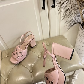 Новые сандалии Gucci, металлическая пряжка G, кожа овцы, подкладк