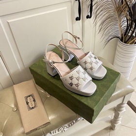 Новые сандалии Gucci, металлическая пряжка G, кожа овцы, подкладк