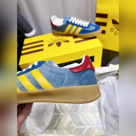 Мужские кроссовки Gucci & Adidas с логотипом трехлистника. Эк