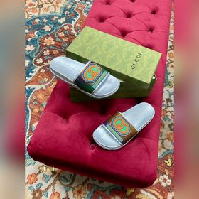 Gucci весенне-летние тапочки для пар, лучшая версия на рынке, син