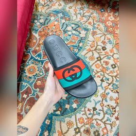 Gucci весенне-летние тапочки для пар, лучшая версия на рынке, син