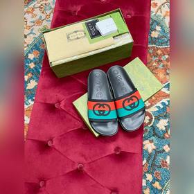Gucci весенне-летние тапочки для пар, лучшая версия на рынке, син