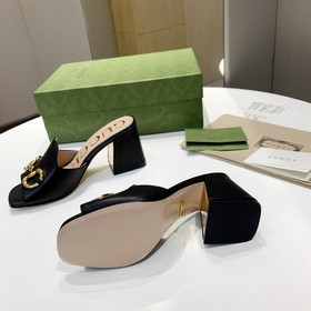 GUCCI Гуччи 2023 модные сандалии с открытым носком, точная копия 