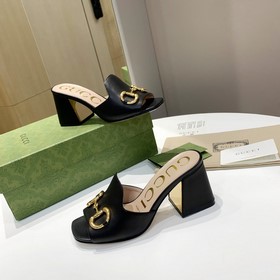 GUCCI Гуччи 2023 модные сандалии с открытым носком, точная копия 