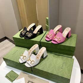 GUCCI Гуччи 2023 модные сандалии с открытым носком, точная копия 