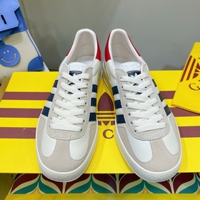 Совместная коллекция adidas x Gucci： кроссовки Gazelle для пар Ор
