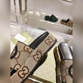 Gucci 23 новейшие (высокая версия) ограниченные тапочки на толсто