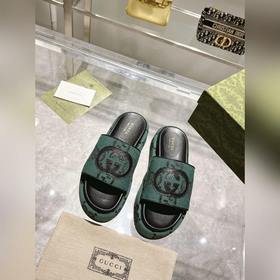 Gucci 23 новейшая (высокая версия) ограниченная серия тапочек на