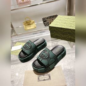 Gucci 23 новейшая (высокая версия) ограниченная серия тапочек на 