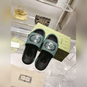 Gucci 23 новейшая (высокая версия) ограниченная серия тапочек на 
