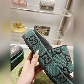 Gucci 23 новейшая (высокая версия) ограниченная серия тапочек на 