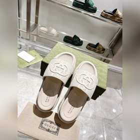 Gucci 23 новейшие (высокая версия) ограниченные тапочки на толсто