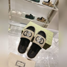 Gucci 23 новейшие (высокая версия) ограниченные тапочки на толсто