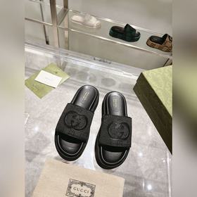 Gucci 23 новейшие (высокая версия) ограниченные тапочки на толсто