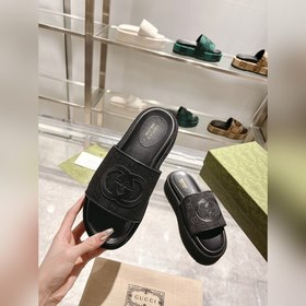 Gucci 23 новейшие (высокая версия) ограниченные тапочки на толсто