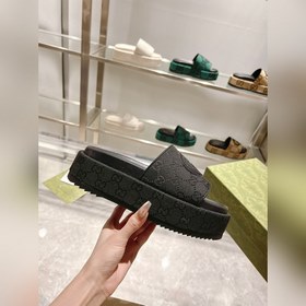 Gucci 23 новейшие (высокая версия) ограниченные тапочки на толсто
