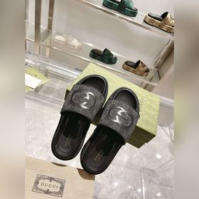 Gucci 23 новейшие (высокая версия) ограниченные тапочки на толсто