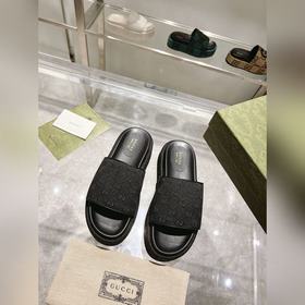 Gucci 23 новейшая (высокая версия) ограниченная серия тапочек на
