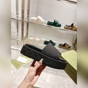 Gucci 23 новейшая (высокая версия) ограниченная серия тапочек на 