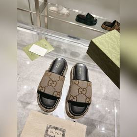 Gucci 23 новейшая (высокая версия) ограниченная серия тапочек на