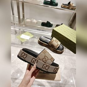 Gucci 23 новейшая (высокая версия) ограниченная серия тапочек на 