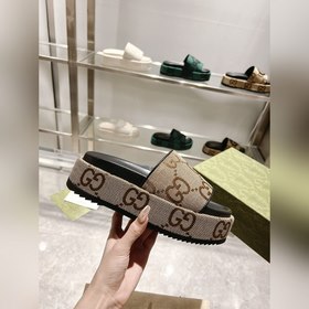 Gucci 23 новейшая (высокая версия) ограниченная серия тапочек на 