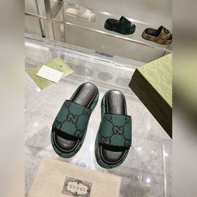 Gucci 23 новейшие (высокая версия) ограниченные тапочки на толсто
